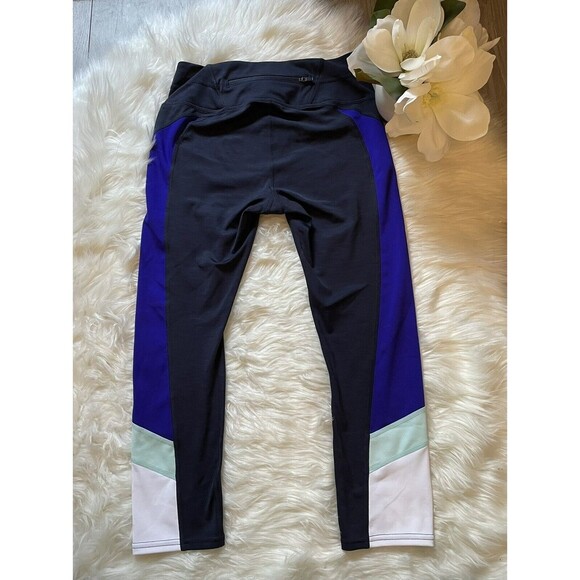 ATHLETA Lot Of 2  Gray and Pink & Blue And  White Yoga Workout Leggings Size XS - Picture 8 of 12
